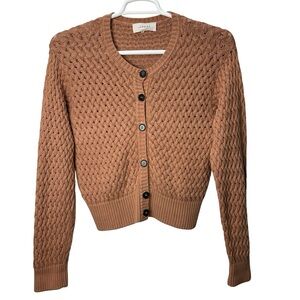 THE GREAT. The Stable Cardigan Sweater Size 1 Acacia Pink